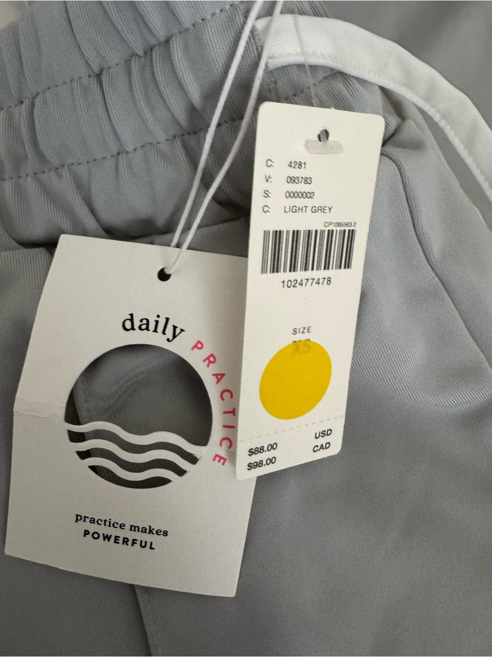 Daily Ritual Anthropologie Light Gray womens Drawstring Track Pants - Picture 4 of 6